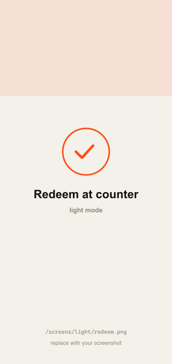 KyaKhana — Redeem at counter